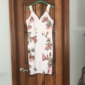 White floral dress